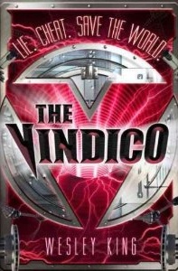 Cover of "The Vindico," featuring a fault door with a large red V on it