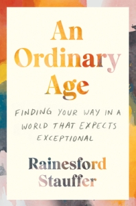 Cover of "An Ordinary Age," featuring a multicolored border and the title in multicolored letters on a white background.