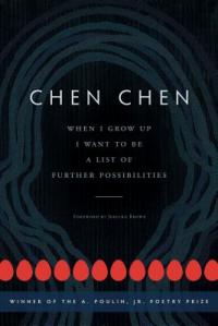 Cover of "When I Grow Up I Want to Be a List of Further Possibilities," featuring an echoing dark gray outline of a human head on a black background.