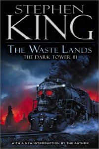 Cover of the book, featuring a black steam engine whose front is a skull with glowing red eyes. The ground underneath its tracks is black, and the sky behind it seems to be entirely red.