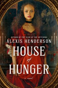 Cover of the book, featuring a girl with curly brown hair dressed in a red Gothic silk dress and wearing a black choker around her neck with blood dripping from underneath it.