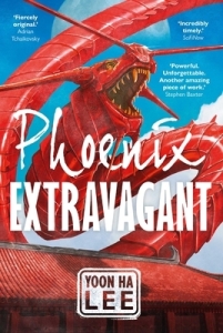 Cover of the book, featuring a red Chinese dragon made of metal curling through a blue sky.